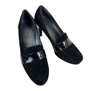 Stuart Weitzman Blade Suede Leather Slip On High Heel Pumps Size 7.5